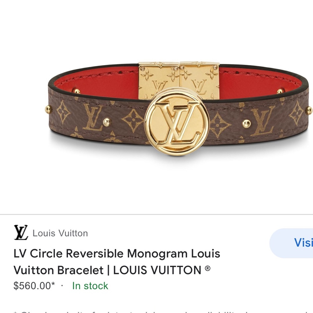 Authentic Louis Vuitton reversible bracelet